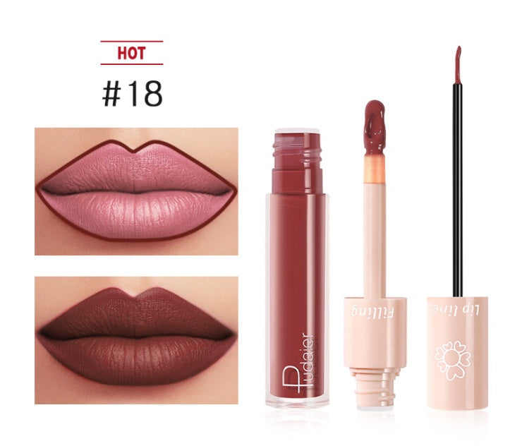 Pudaier Dual Lipstick Lip Gloss Liquid Lipstick