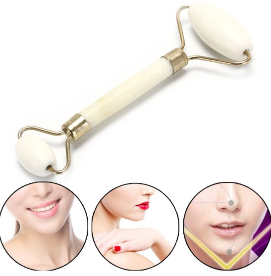 Portable practical roller for facial massage natural jade anti wrinkle face care slimming shaper care products